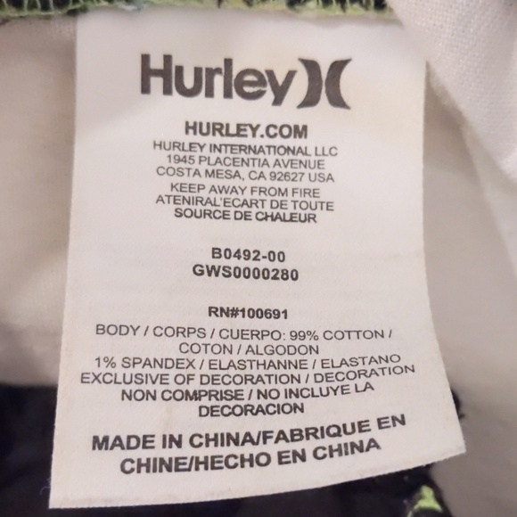 HURLEY aqua snakeskin shorts sz 11 - Picture 5 of 6